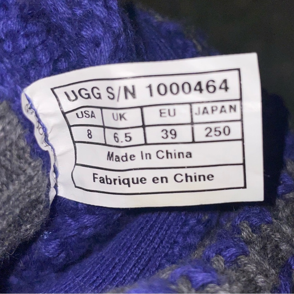 Women’s: UGG Purple Woven Boot (Size: 8) - Picture 2 of 4